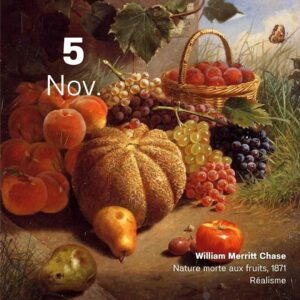 William Merritt Chase - Nature morte aux fruits 1871