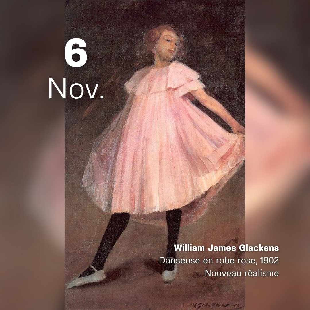 William James Glackens - Danseuse en robe rose 1902