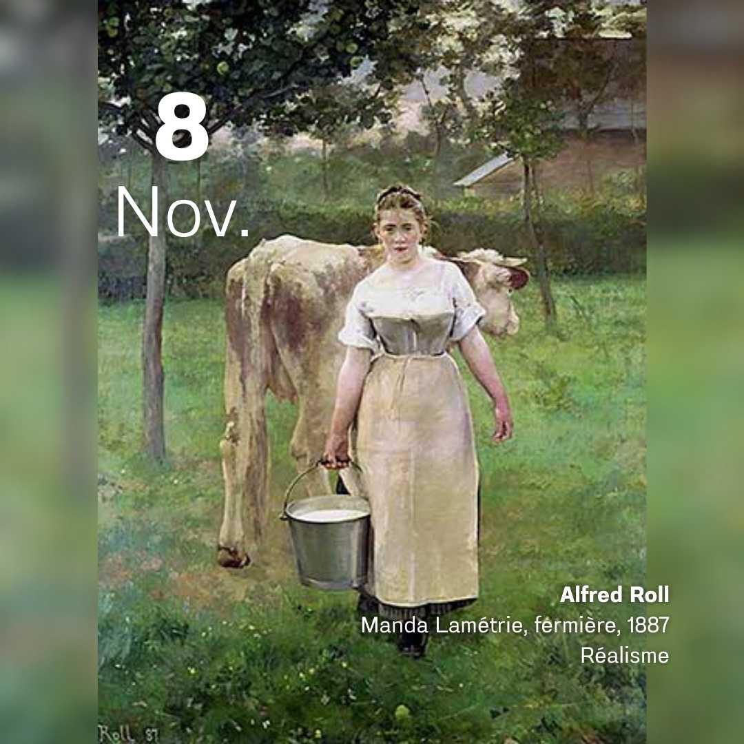 Alfred Roll - Manda Lamétrie fermière 1887