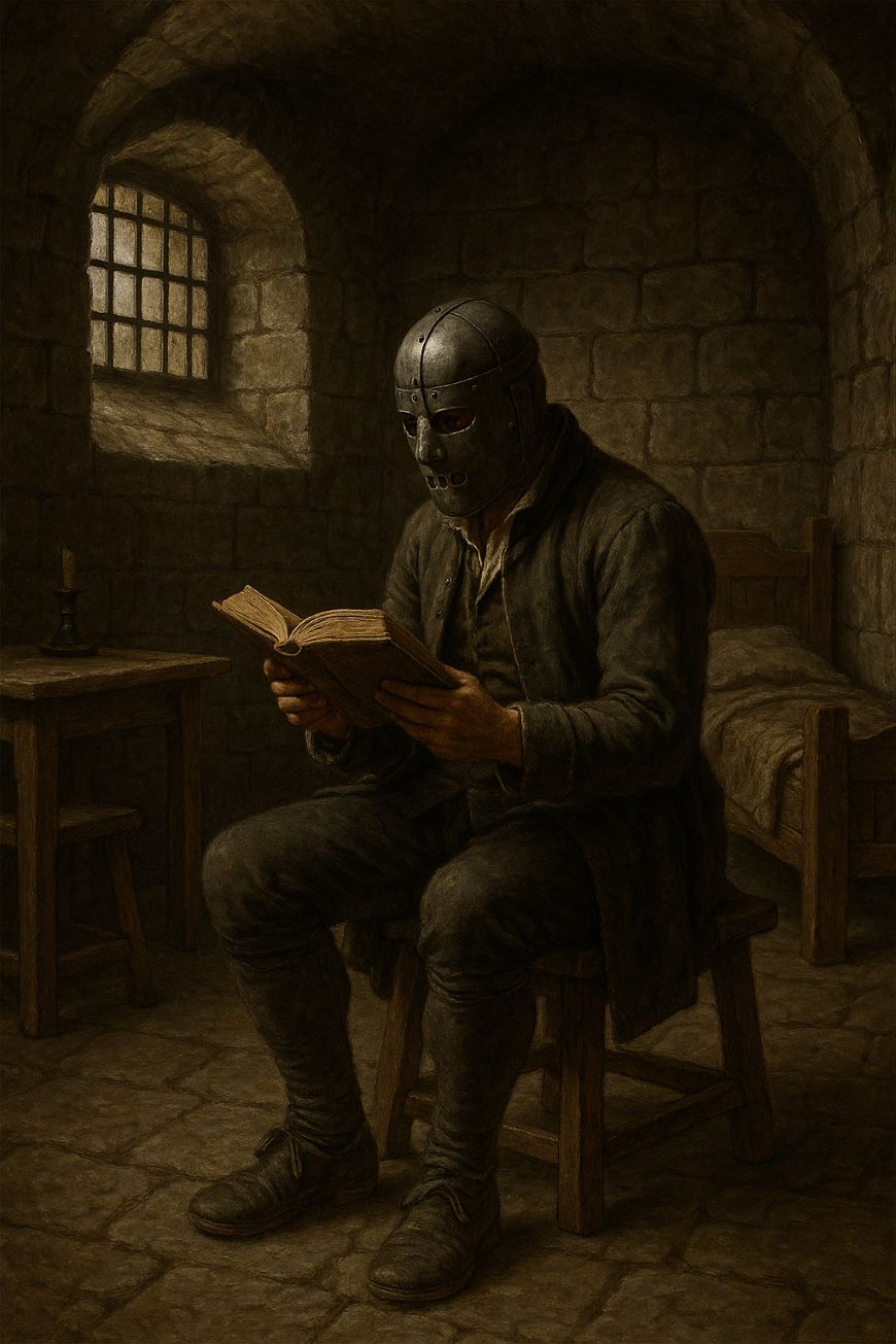 Homme au masque de fer - Image IA