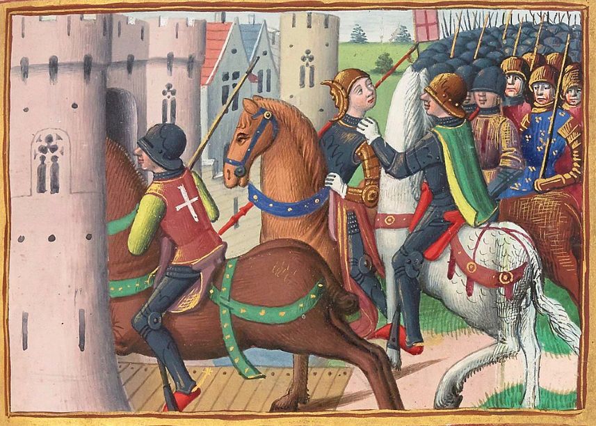 Les Bourguignons capturent Jeanne d'Arc lors du siège de Compiègne