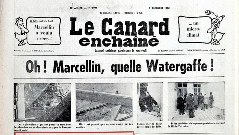 Canard enchaîné - Watergaffe