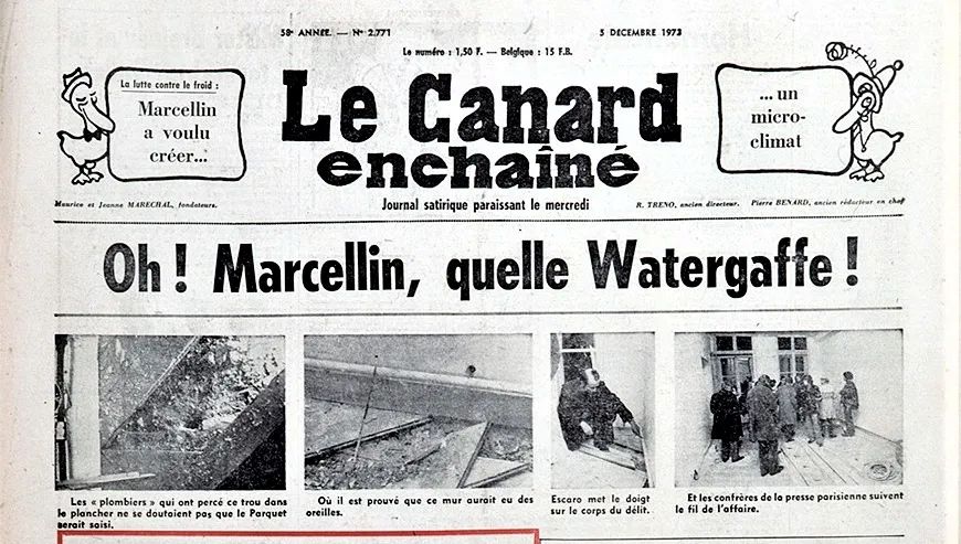 Canard enchaîné - Watergaffe