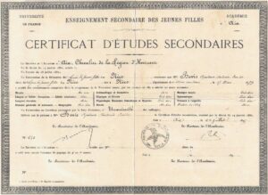 Certificat d'études secondaires