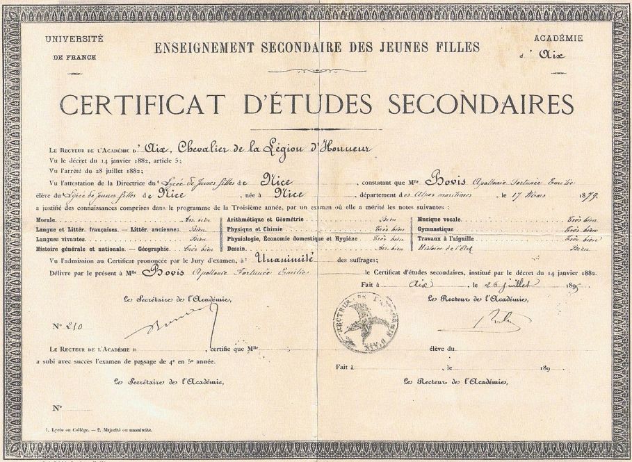 Certificat d'études secondaires