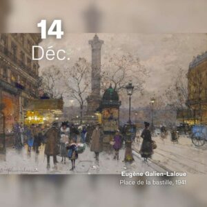 Eugène Galien Laloue - Place de la bastille 1941