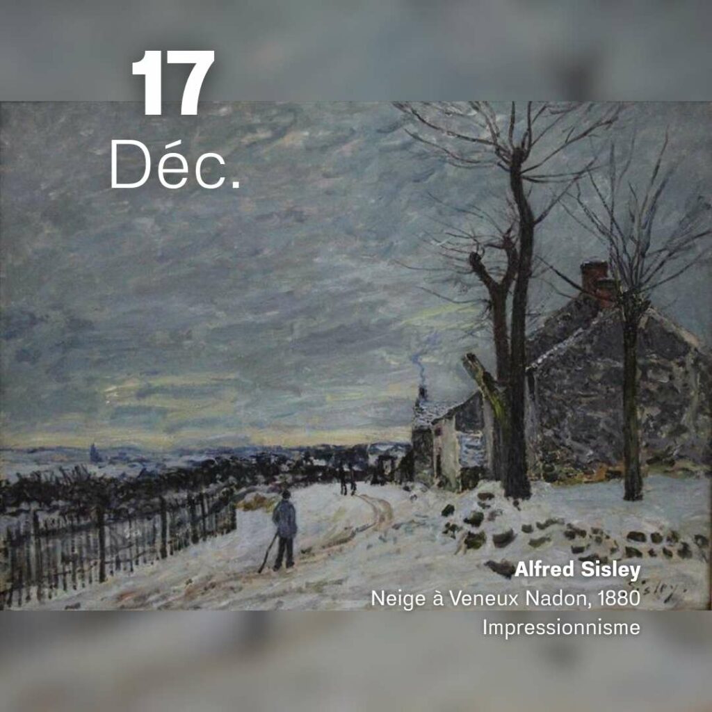 Alfred Sisley - Neige à Veneux Nadon 1880