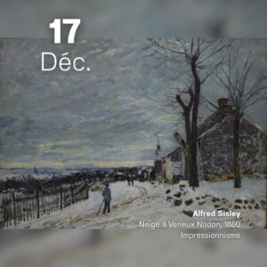 Alfred Sisley - Neige à Veneux Nadon 1880