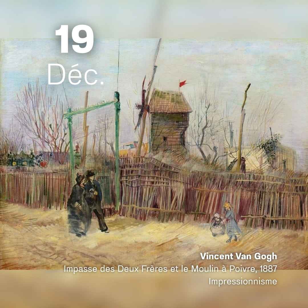 Vincent van Gogh - Impasse des deux frères et le moulin à poivre 1887