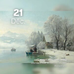 Anders Andersen-Lundby - Journée d'hiver au bord du lac 1887