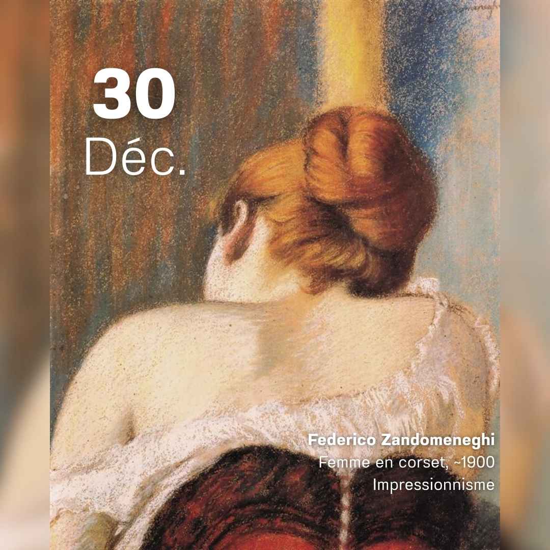 Federico Zandomeneghi - Femme en corset 1900