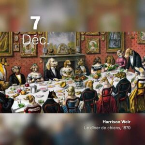 Harrison Weir - Le diner de chiens 1870