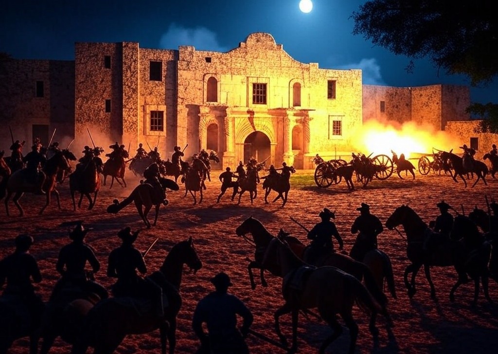 Fort Alamo - Image IA