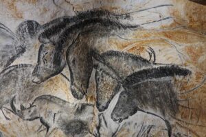 Panneau des chevaux -Grotte Chauvet 2