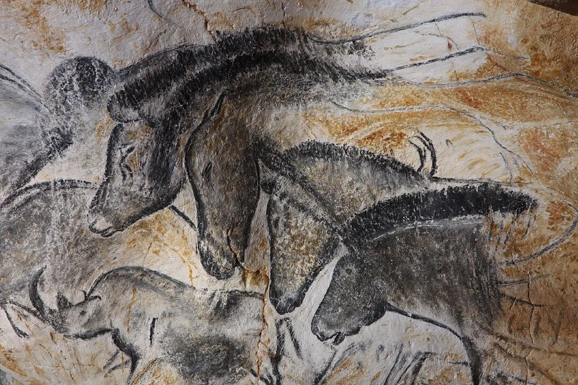 Panneau des chevaux -Grotte Chauvet 2