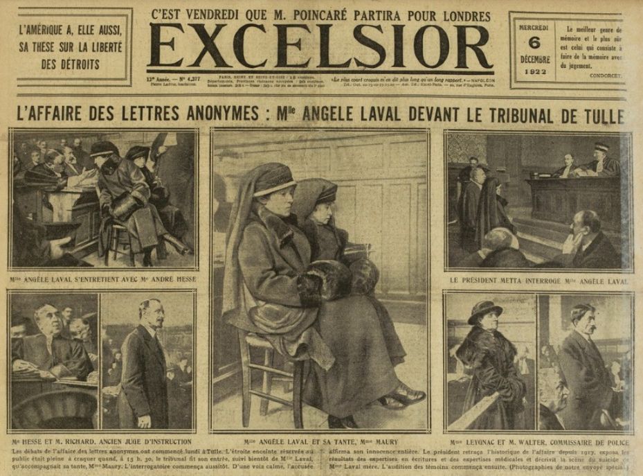 Procès d'Angèle Laval le corbeau de Tulle