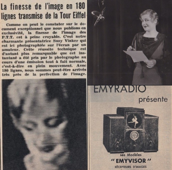 Suzy Wincker et les débuts de la télévision