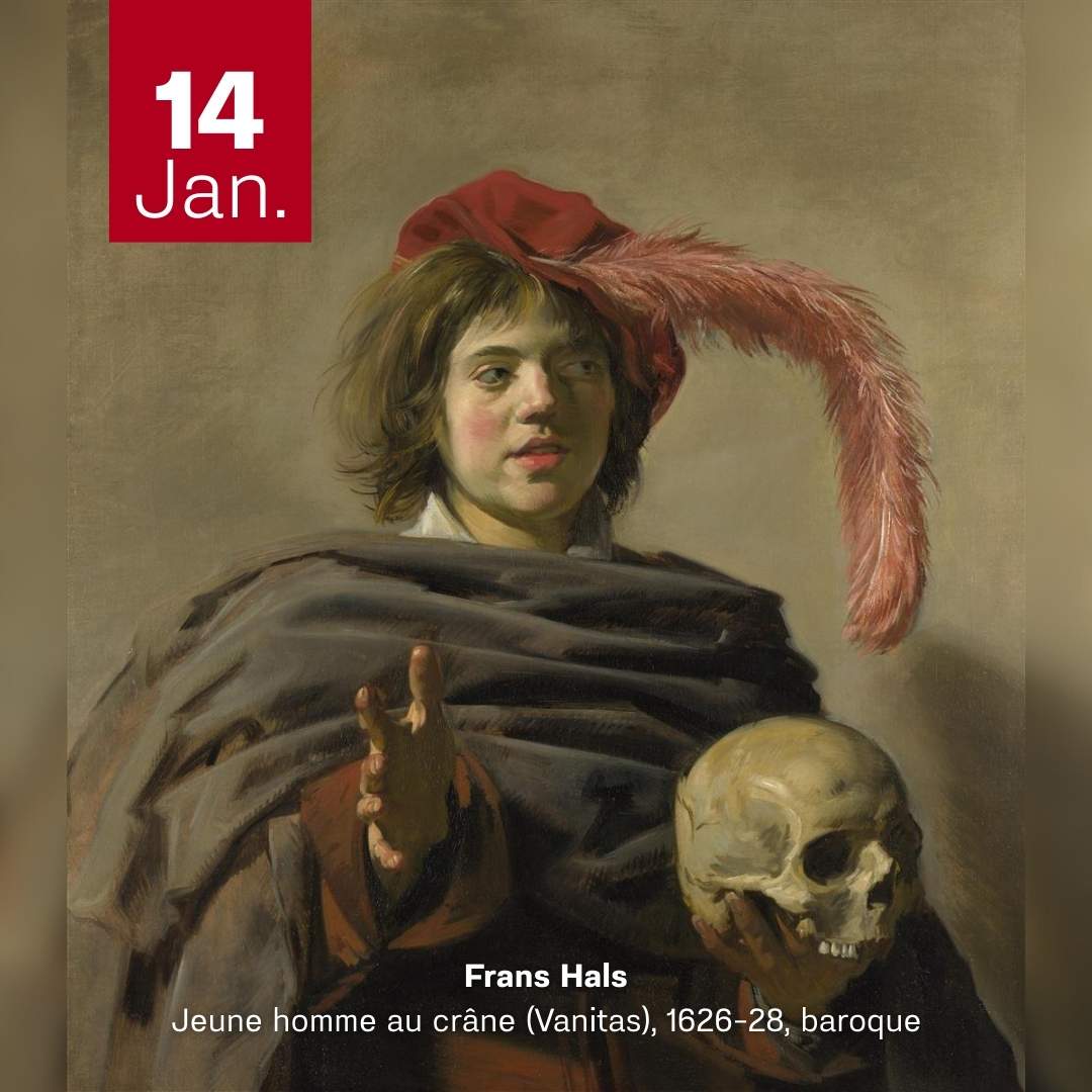 Frans Hals - Jeune homme au crâne 1628