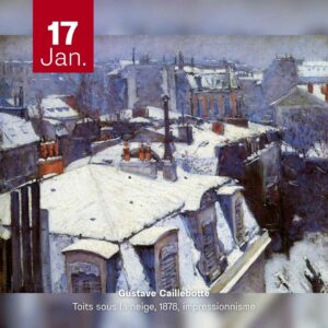 Gustave Caillebotte - Toits sous la neige 1878