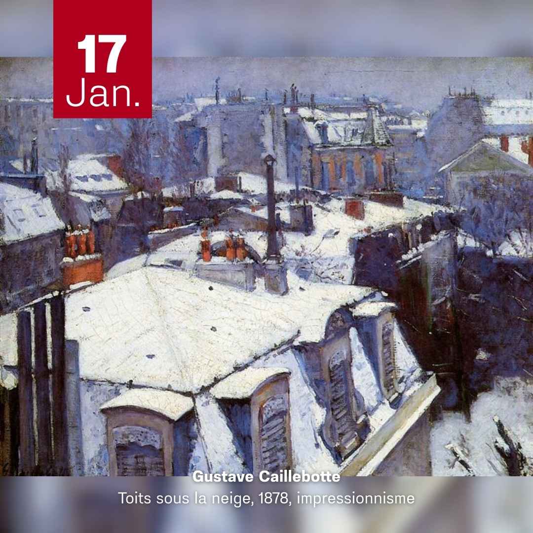 Gustave Caillebotte - Toits sous la neige 1878