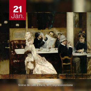 Henri Gervex - Scène de café à Paris 1877