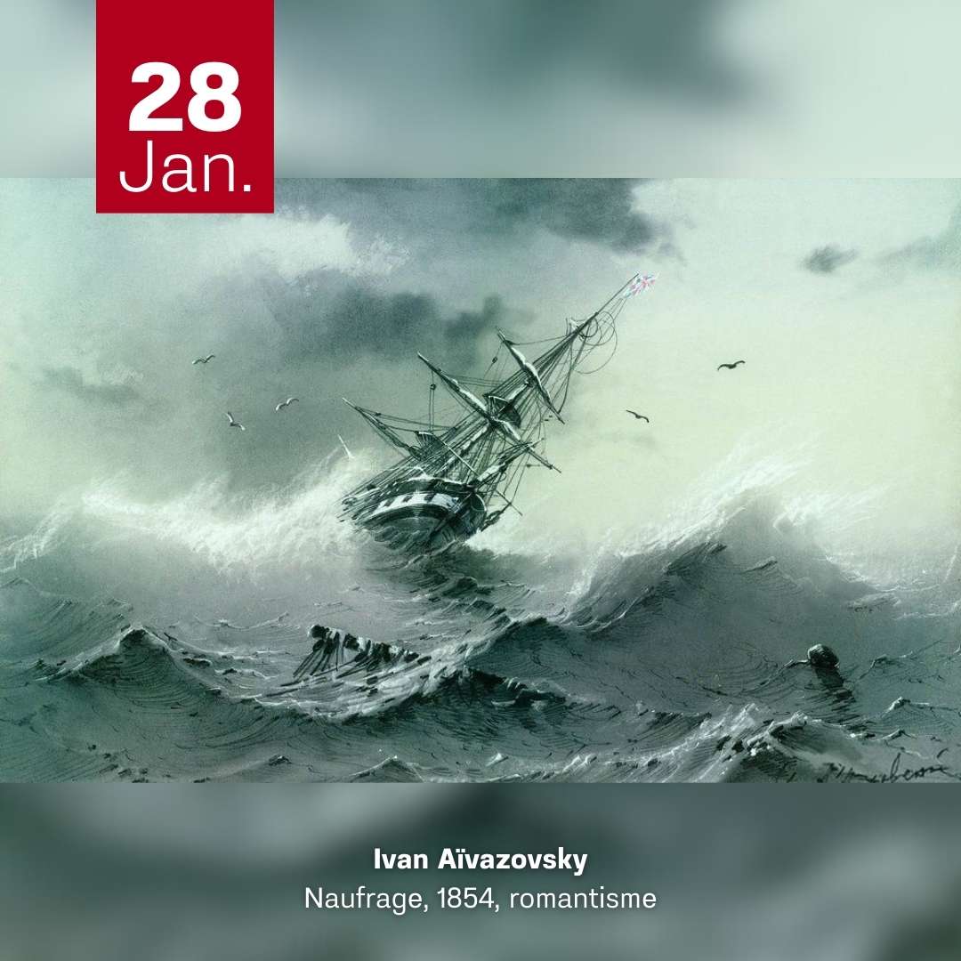 Ivan Aivazovsky - Naufrage 1854