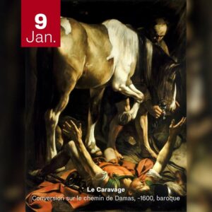 Le Caravage - Conversion sur le chemin de Damas 1600
