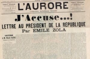 J'accuse...! de Zola - Page de couverture de l’Aurore